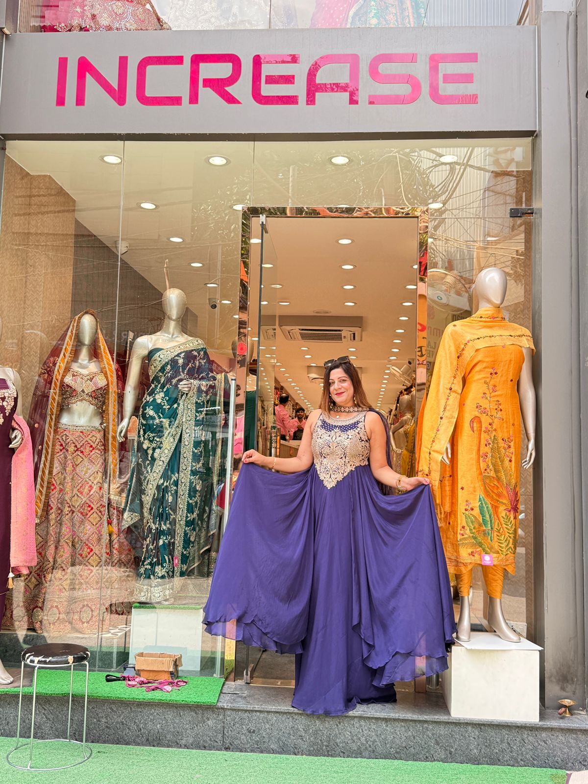Beautiful Anarkali Gown in Chinon Fabric For Daily Wear