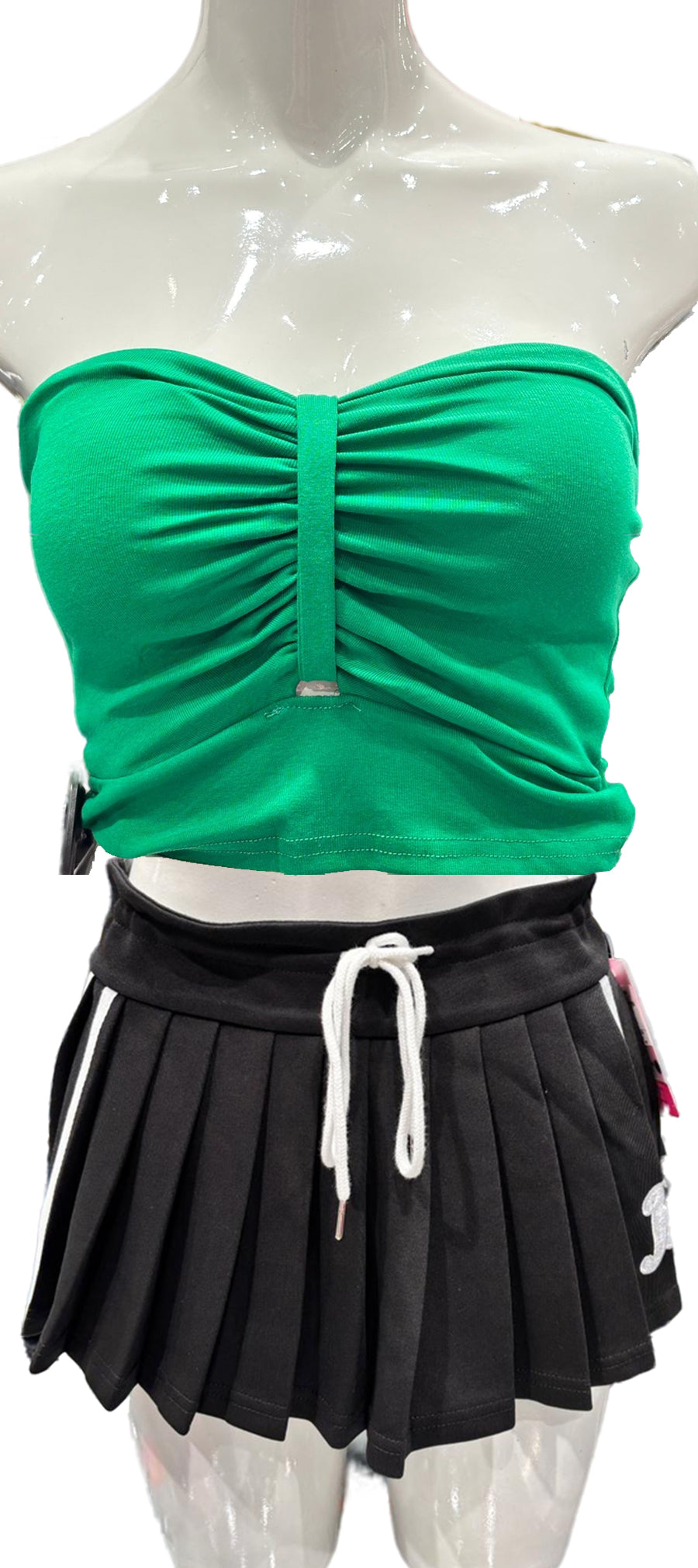 Women Crop Top with Stylish Skirt - Trendy Outfit for Girls & Women