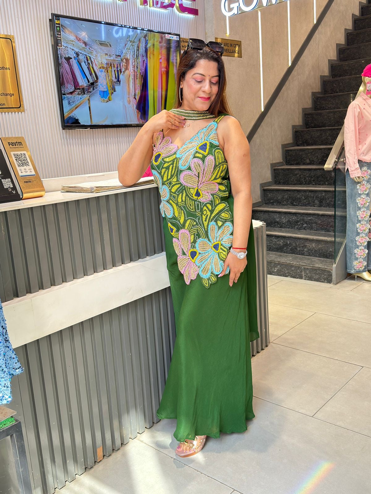 Designer suit sharara