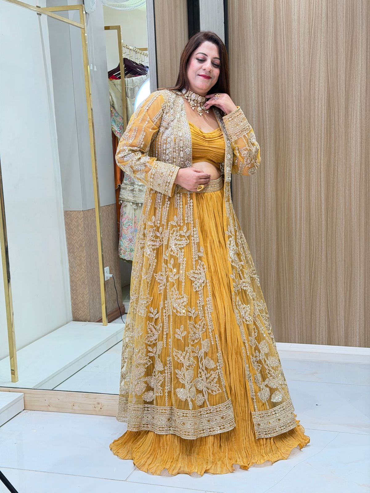 stylish party wear lehenga choli idea – ASHBHAV, image size:1200x1600