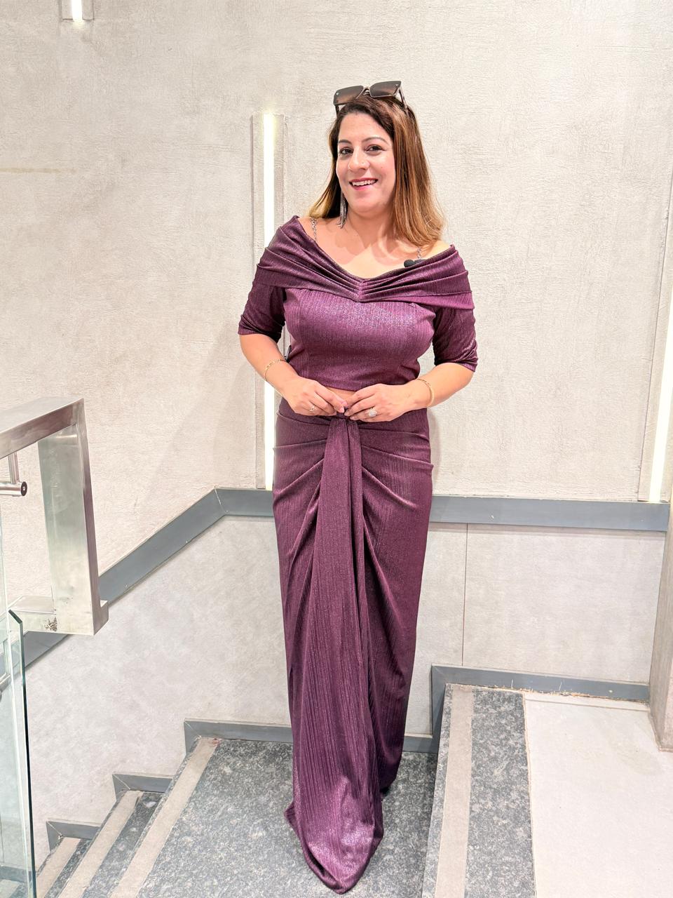 Indo Western Draped Dress