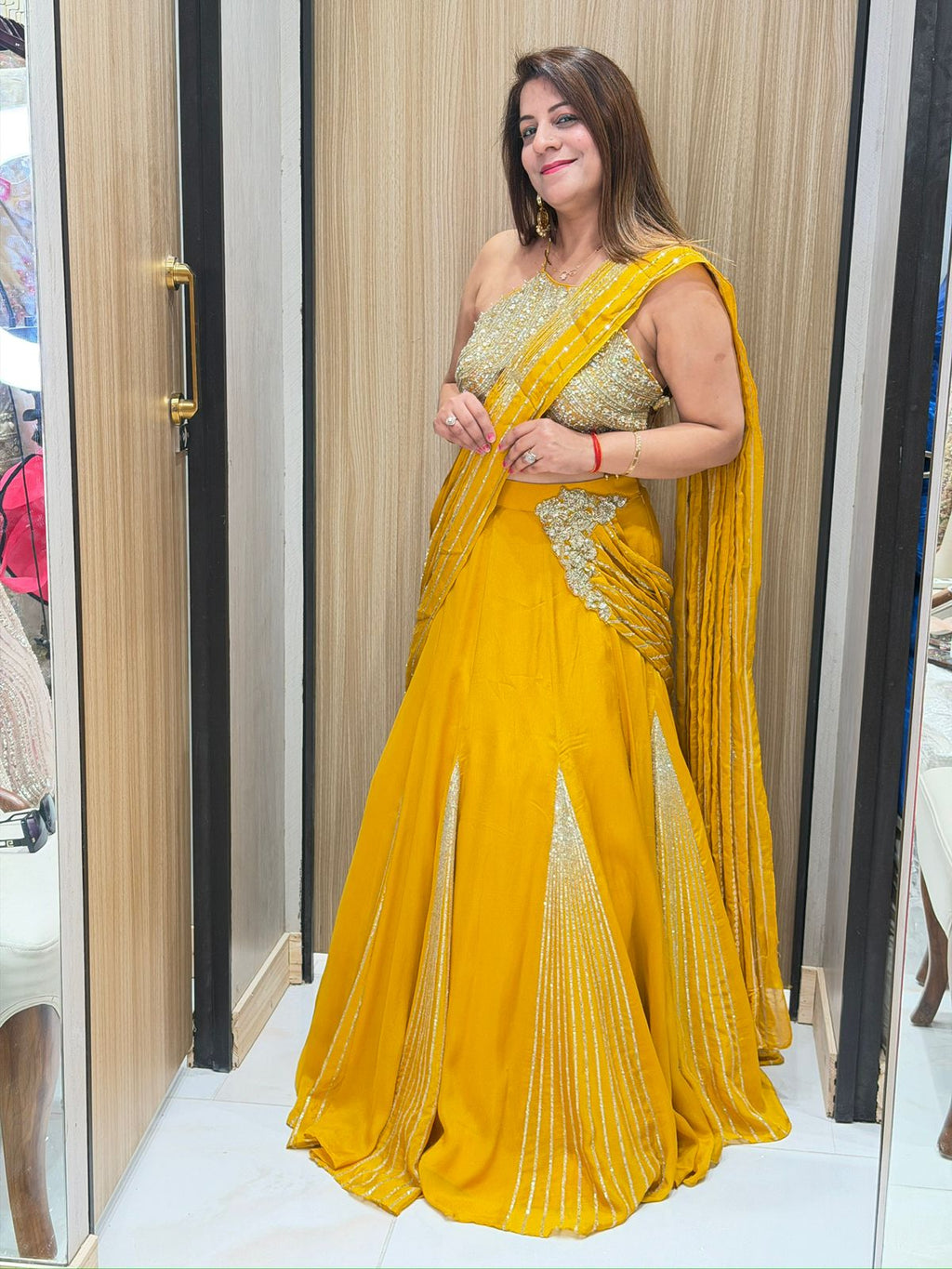 Unique Draping Style Lehenga | Increase Fashion