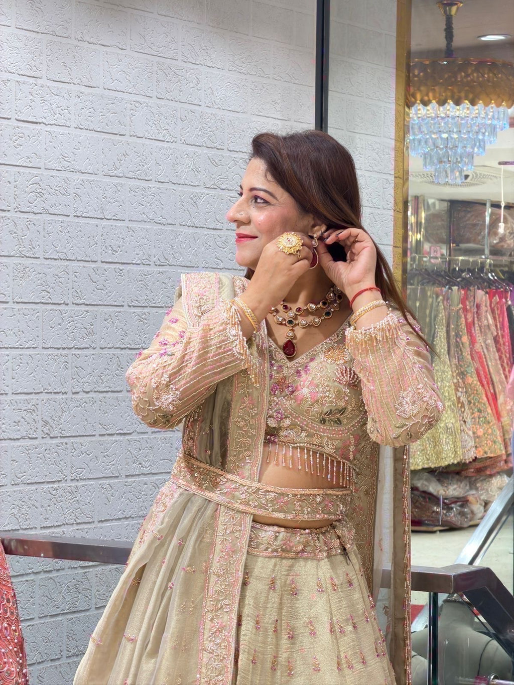 Modern Bride Style Outfit: Stunning Bridal & engagement Lehenga