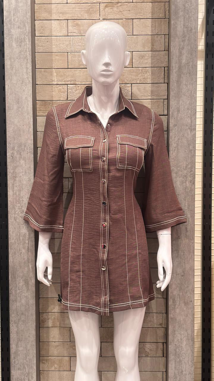 Buy Black Thread Work Dress for Women
