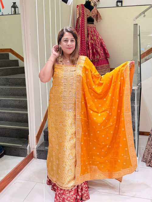 Banarasi Silk 3 Suit Set