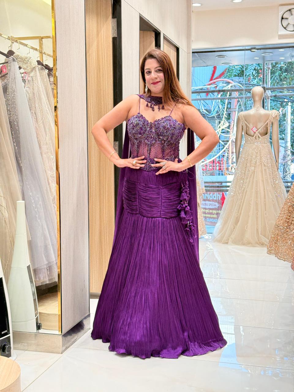 Partywear Stylish Indo Western Dress