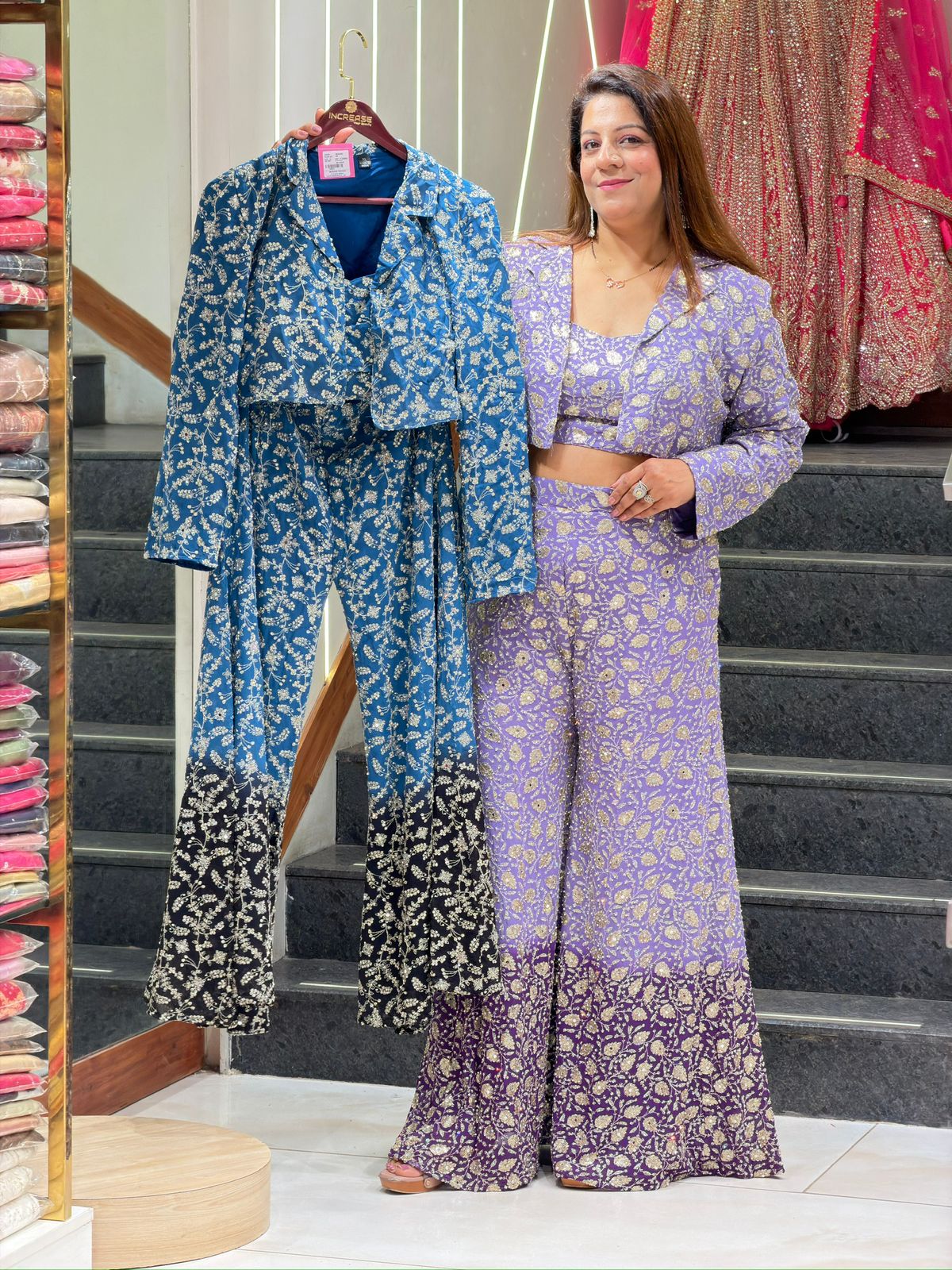 Crop top & Bottom with jacket