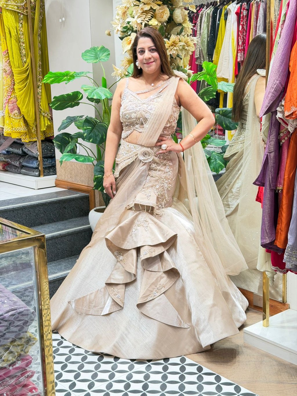 Fish Cut Designer Indo-Western Dress for Women | Increase Fashion