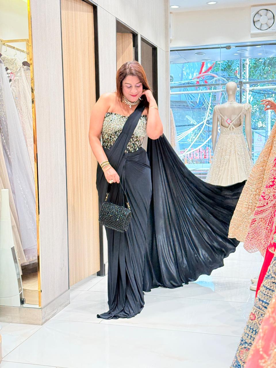 New Trendy Co-ord Set Saree for Women