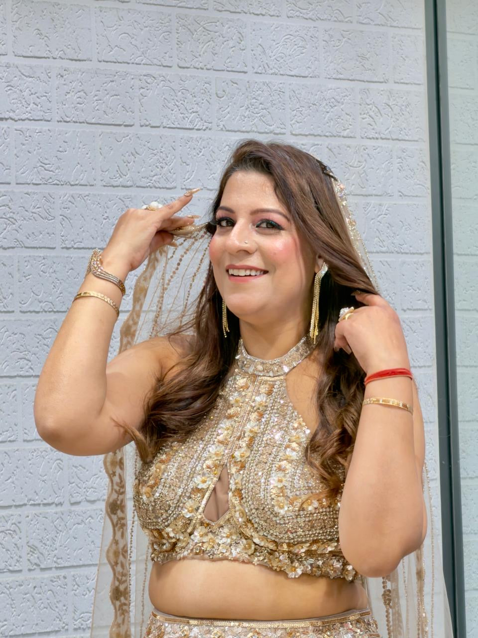 Modern Bride Style Outfit: Stunning Bridal & engagement Lehenga