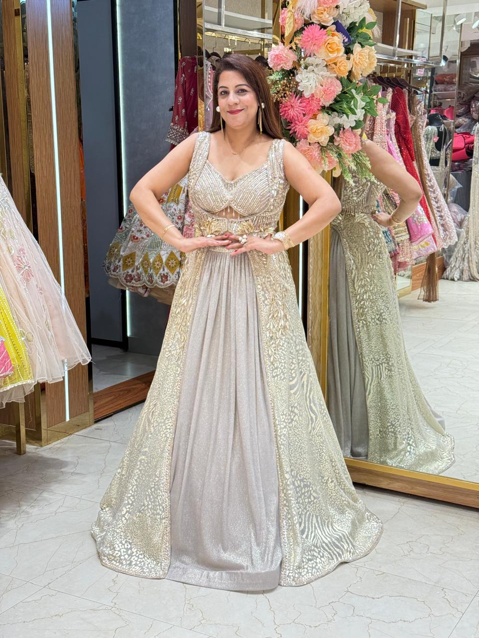 Trendy Foil Tissue Lehenga for Modern Weddings | Increase Fashion
