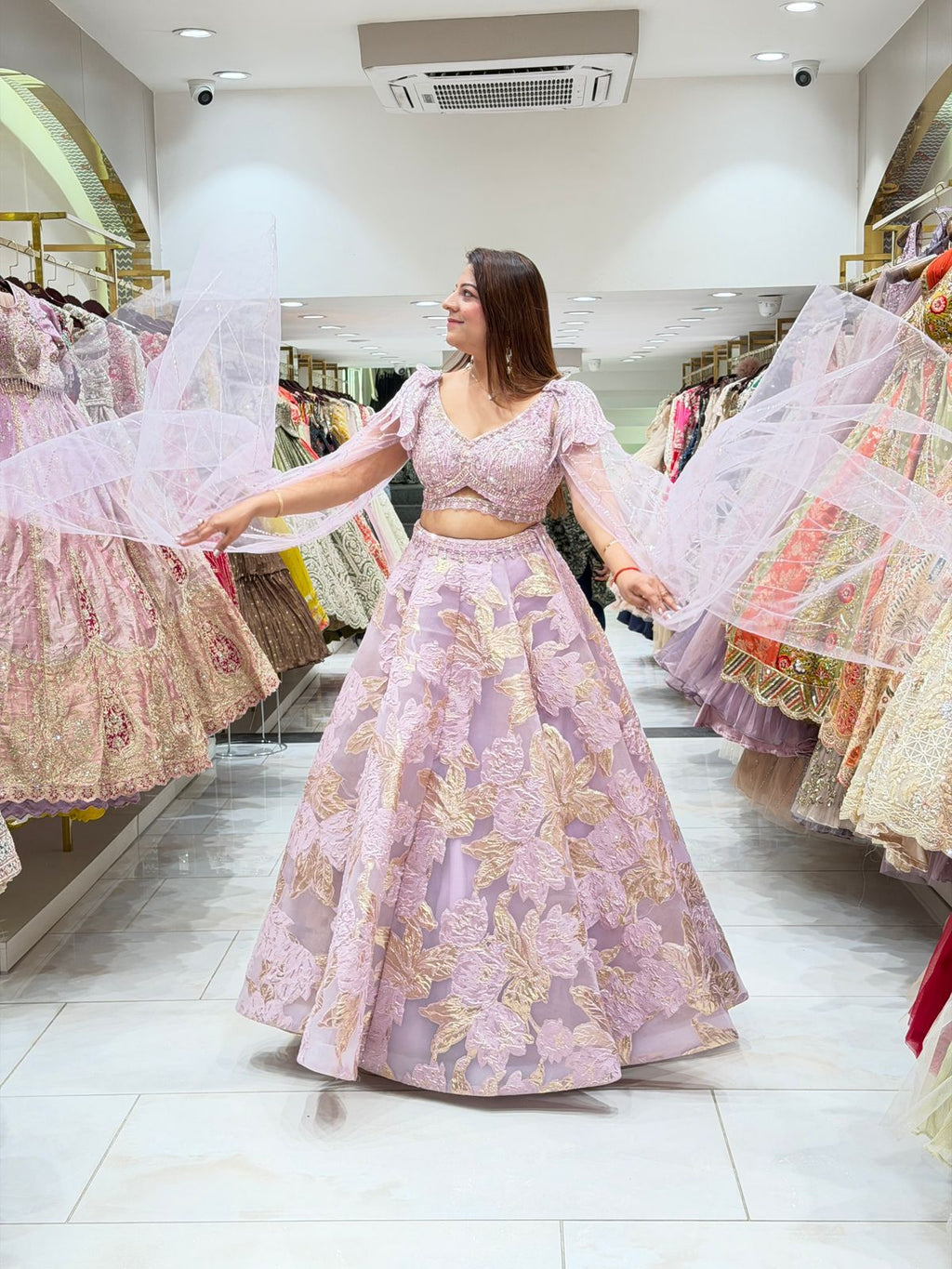 Stylish Lavender Pink Lehenga for Women | Increase Fashion