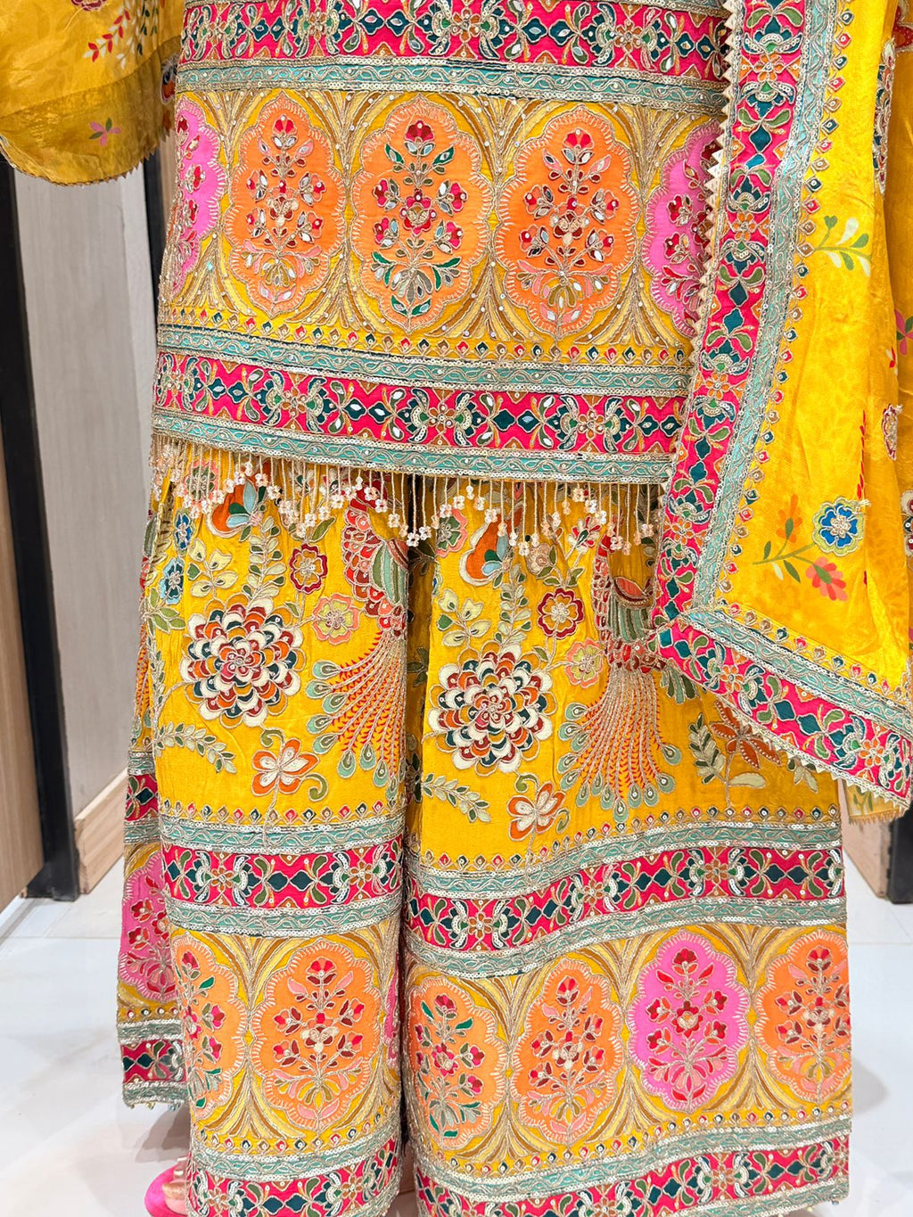 Heavy Fancy Palazzo Pair with Dupatta Set