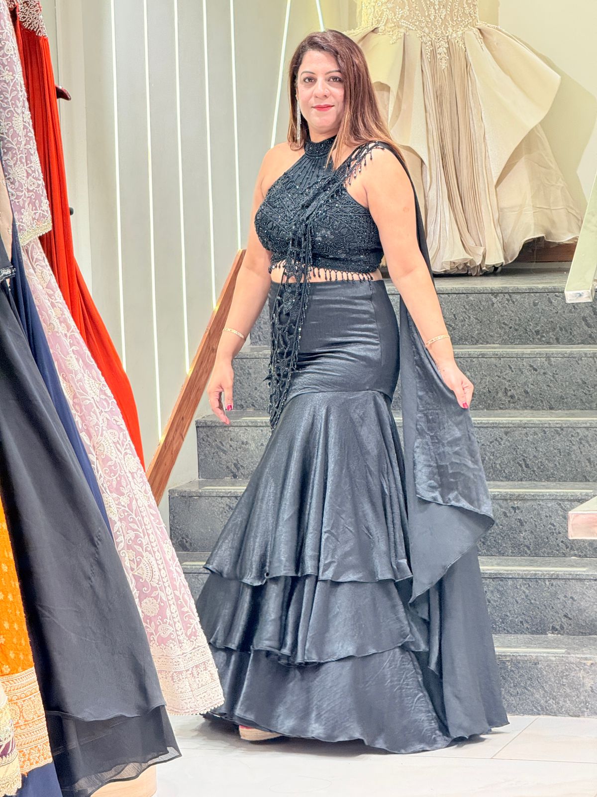 Upgrade Your Festive Look with Modern Elegance Indo Western Dress