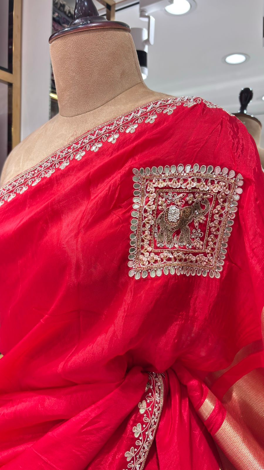 Attractive Soft Banarasi Silk Saree with Matching Blouse Piece