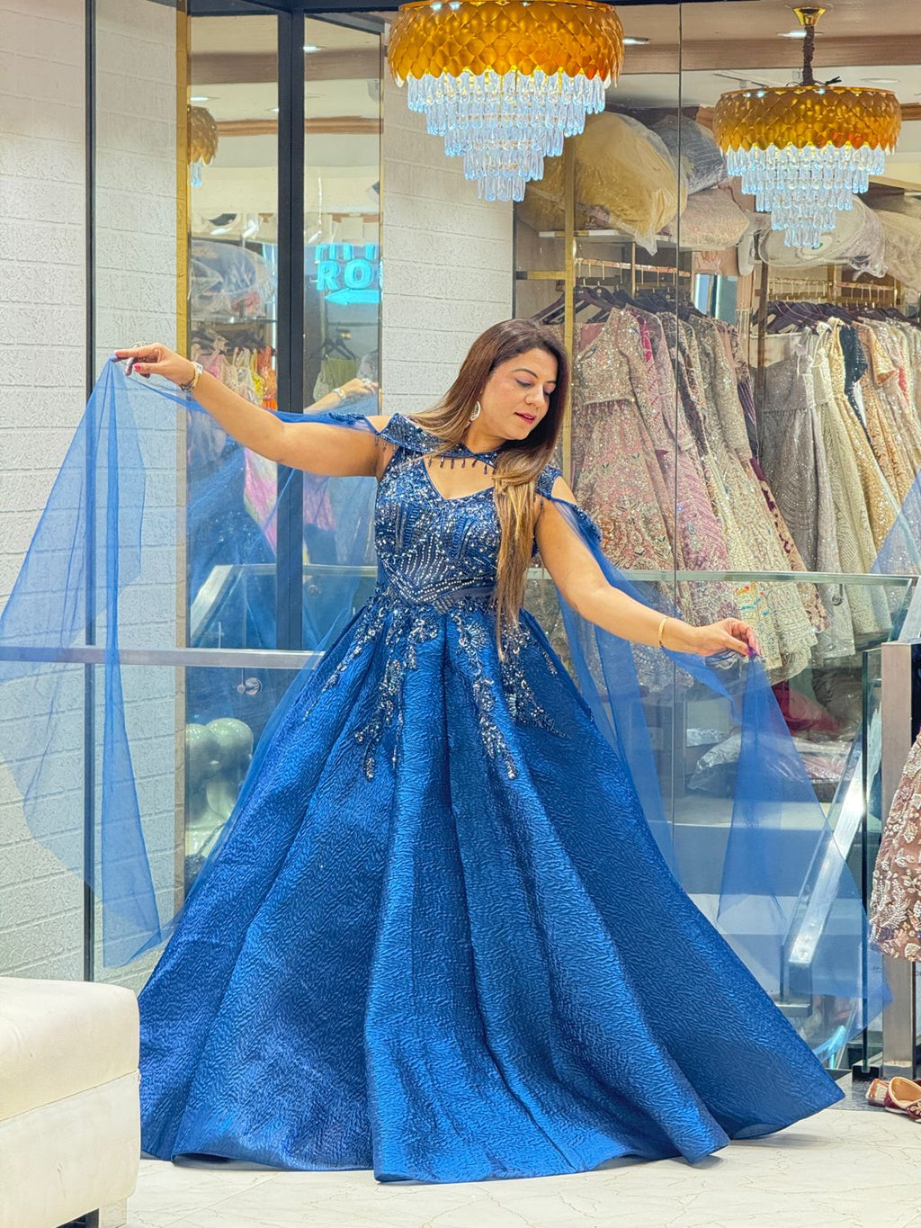 Buy Crush Tissue Engagement Gown Online at the Best Price