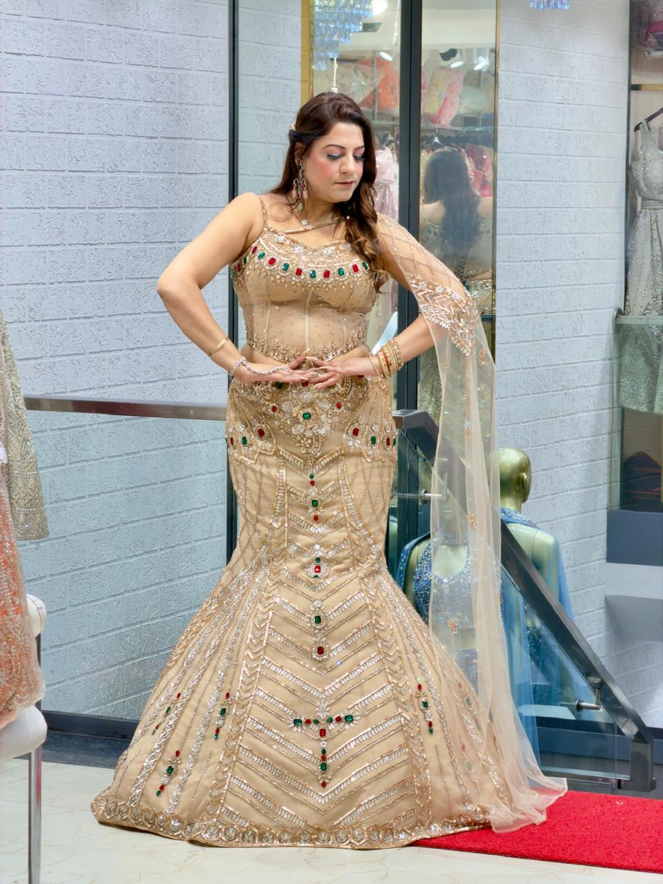 Fish Cut Designer lehenga for Women | Increase Fashion