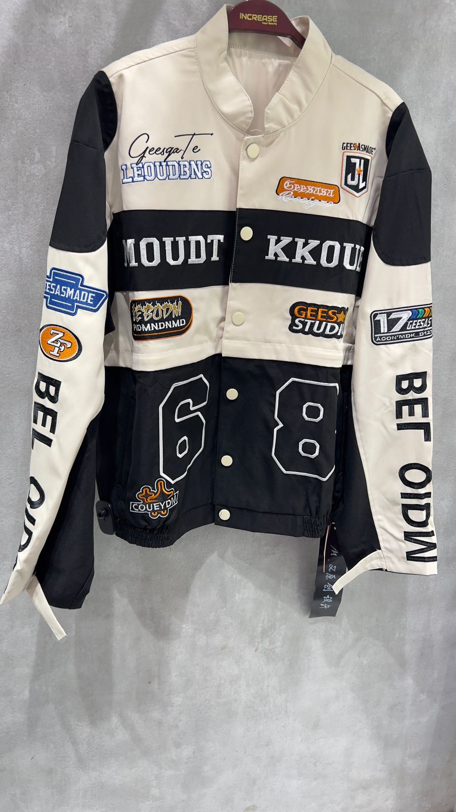 Buy Trendy Colorblock Racing Patch Jacket Online