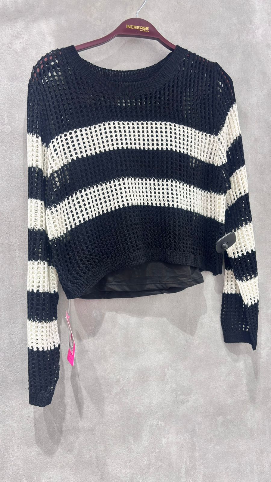 Buy Self Design Boat Neck Long Sleeves Top
