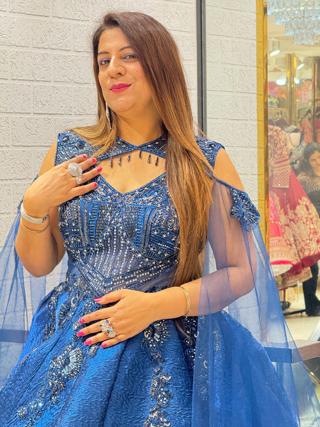 Buy Crush Tissue Engagement Gown Online at the Best Price