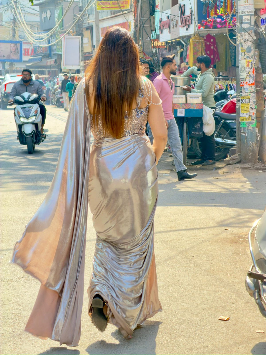 Latest Drape Gown like Saree | Increase Fashion