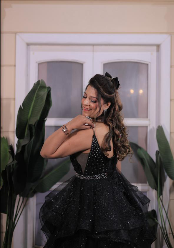 Shimmer Net Gown