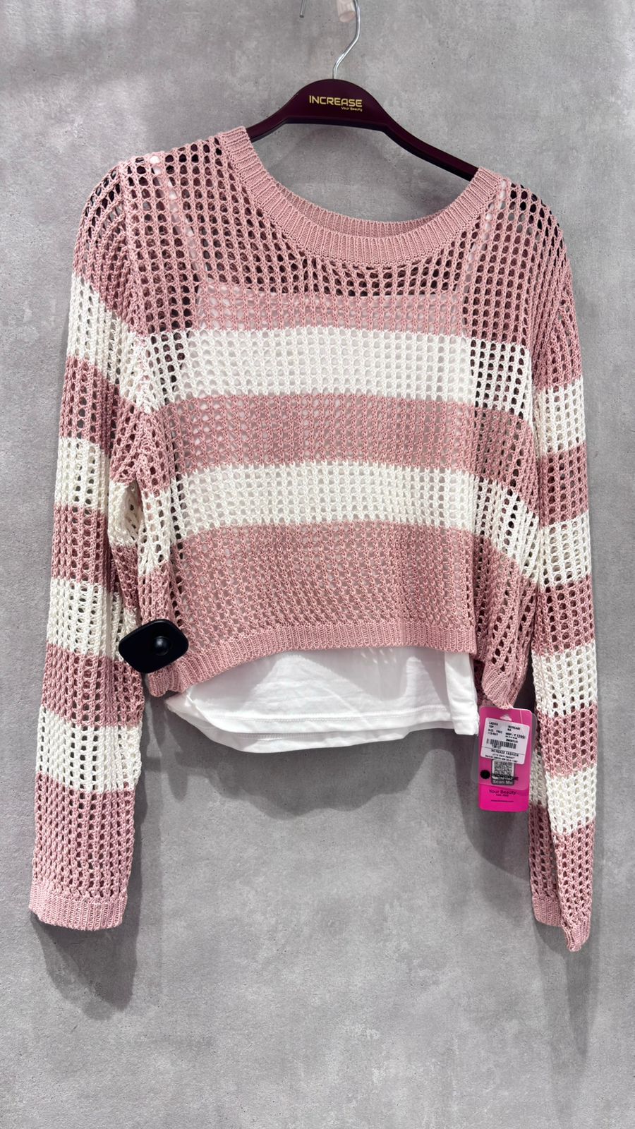 Buy Self Design Boat Neck Long Sleeves Top