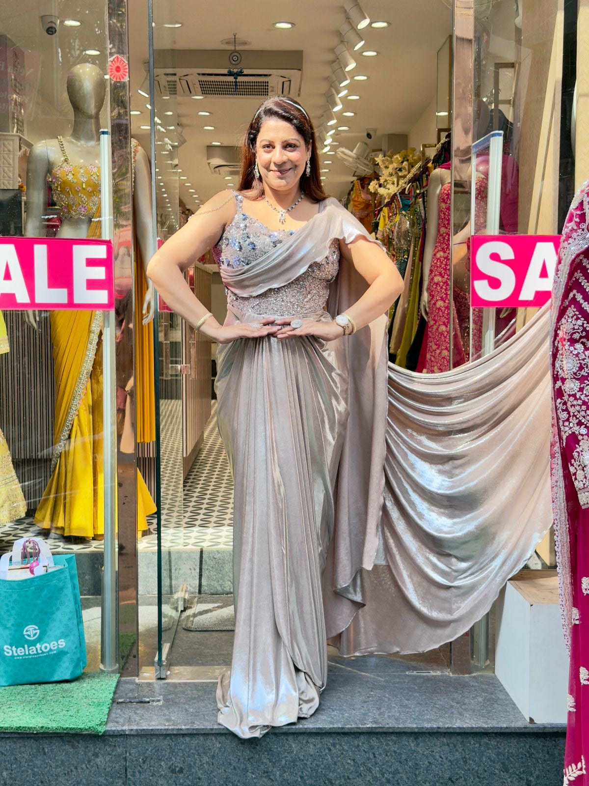 Latest Drape Gown like Saree | Increase Fashion