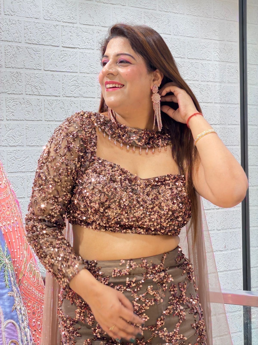 Modern Bride Style Outfit: Stunning Bridal & engagement Lehenga