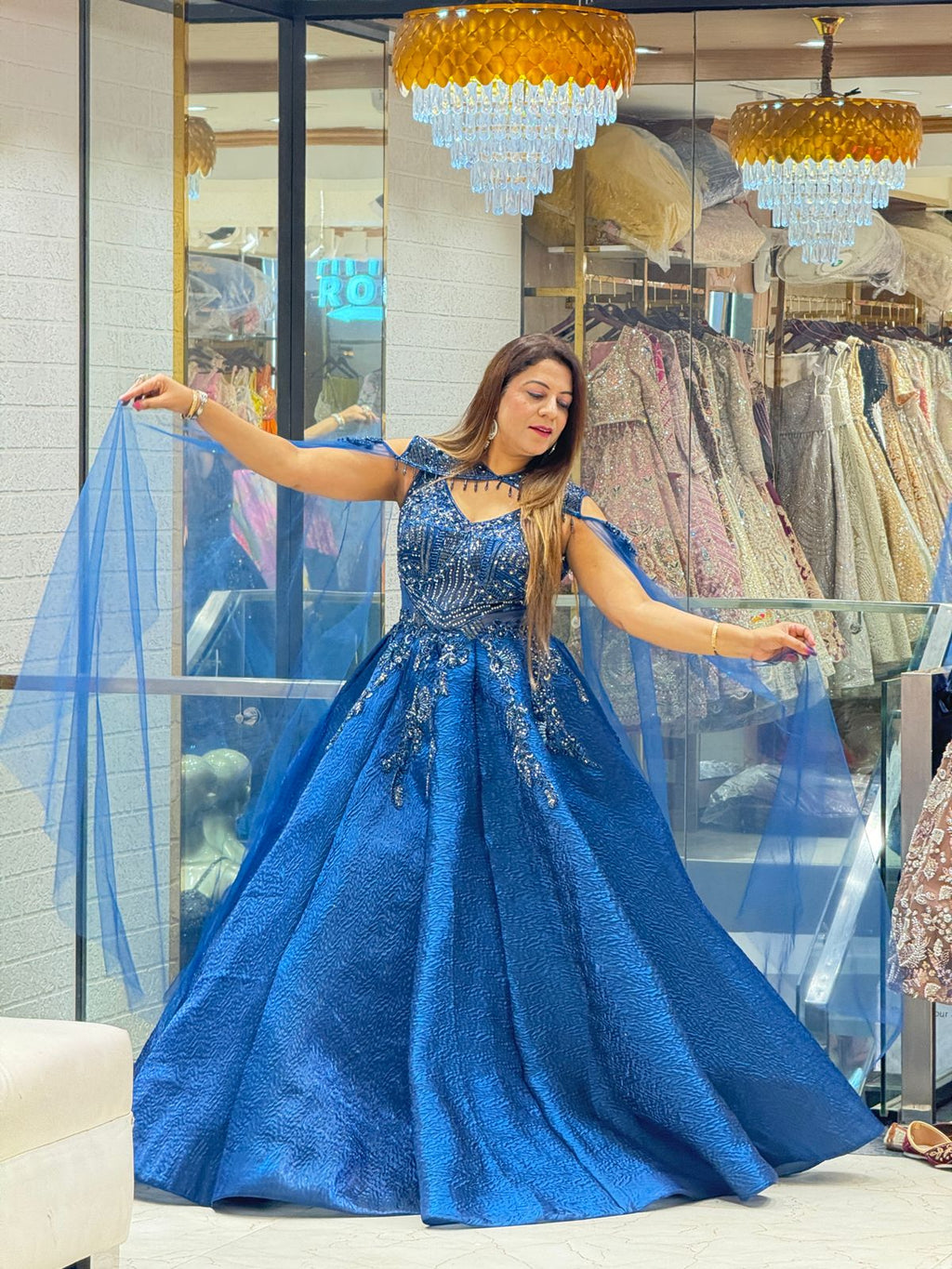 Buy Crush Tissue Engagement Gown Online at the Best Price