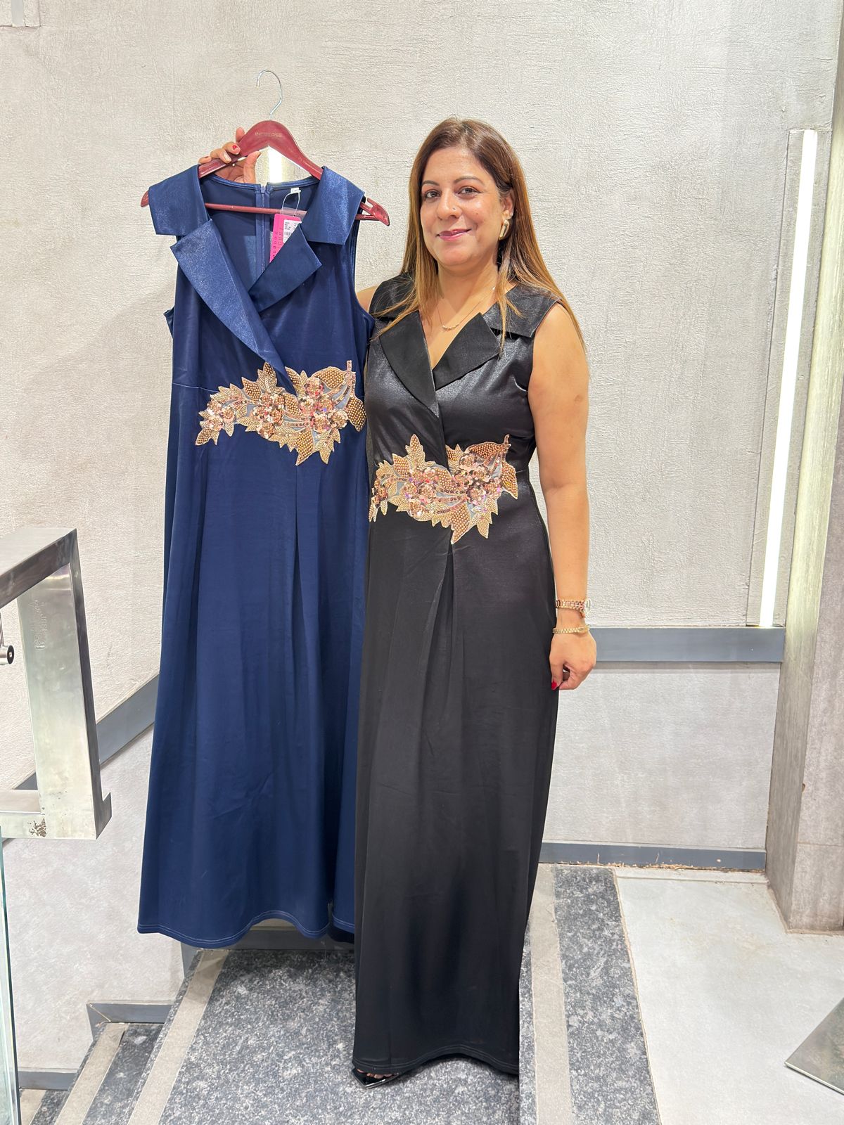 Buy Long Designer Satin Silk Dress for Women | Increase Fashion