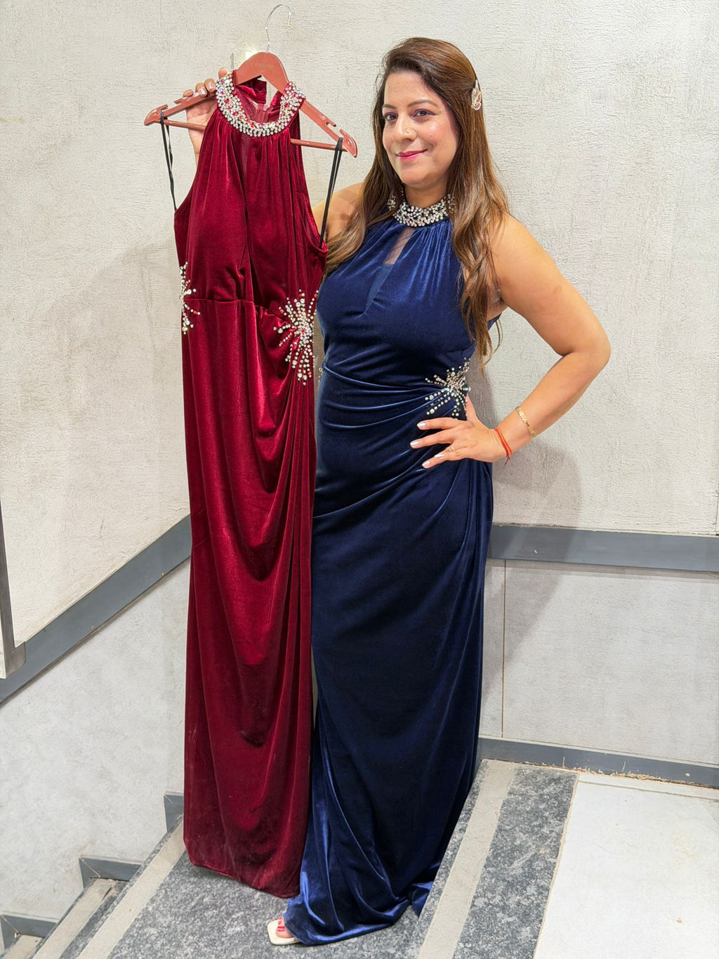 Stylish Velvet Maxi Dresses for Women | Increase Fashion