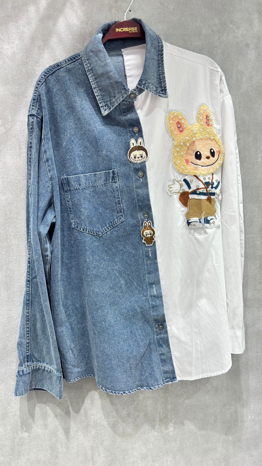 Premium Labubu Denim Shirt