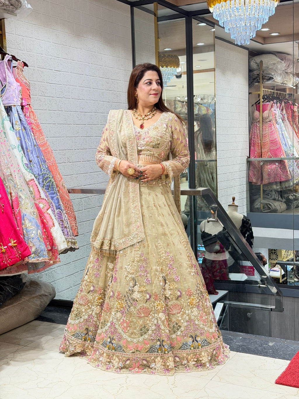 Modern Bride Style Outfit: Stunning Bridal & engagement Lehenga