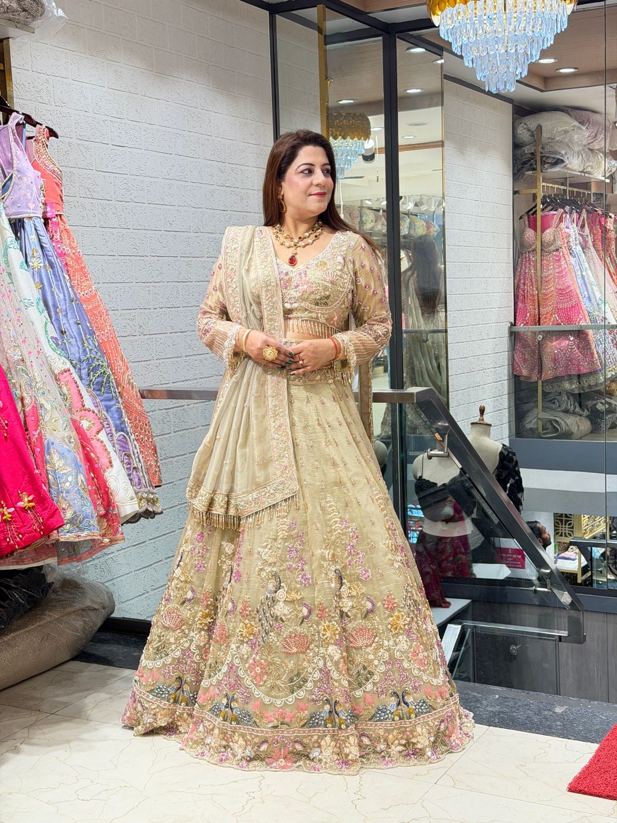 Modern Bride Style Outfit: Stunning Bridal & engagement Lehenga