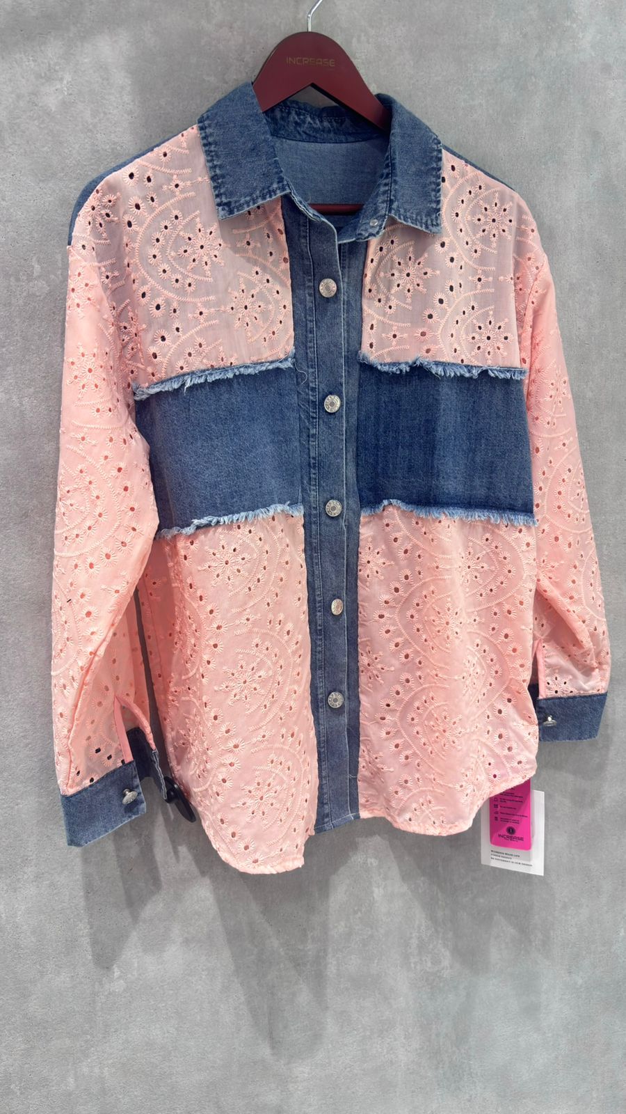 Denim Embellished Shirt for Women | Increase Fashion