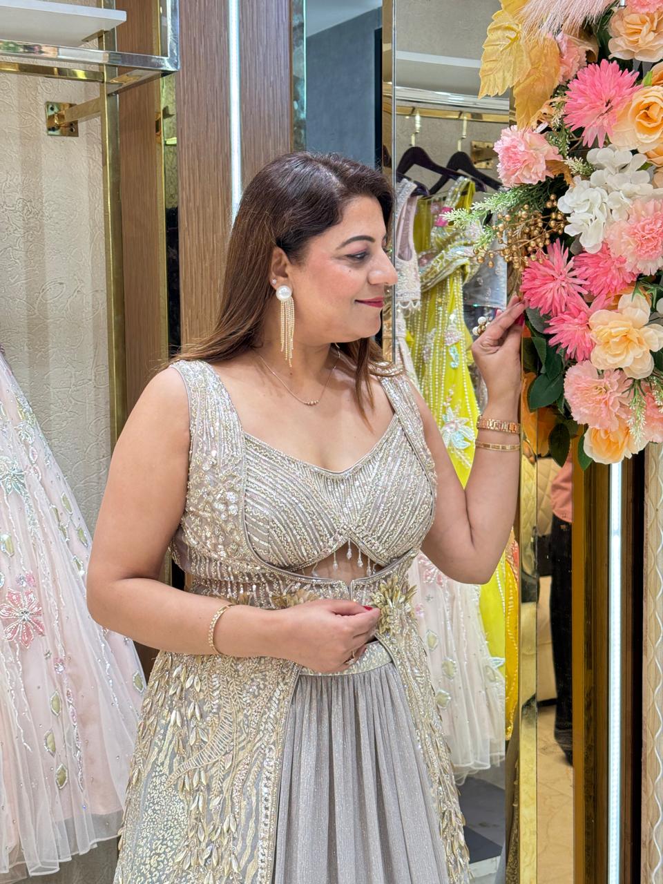 Trendy Foil Tissue Lehenga for Modern Weddings | Increase Fashion