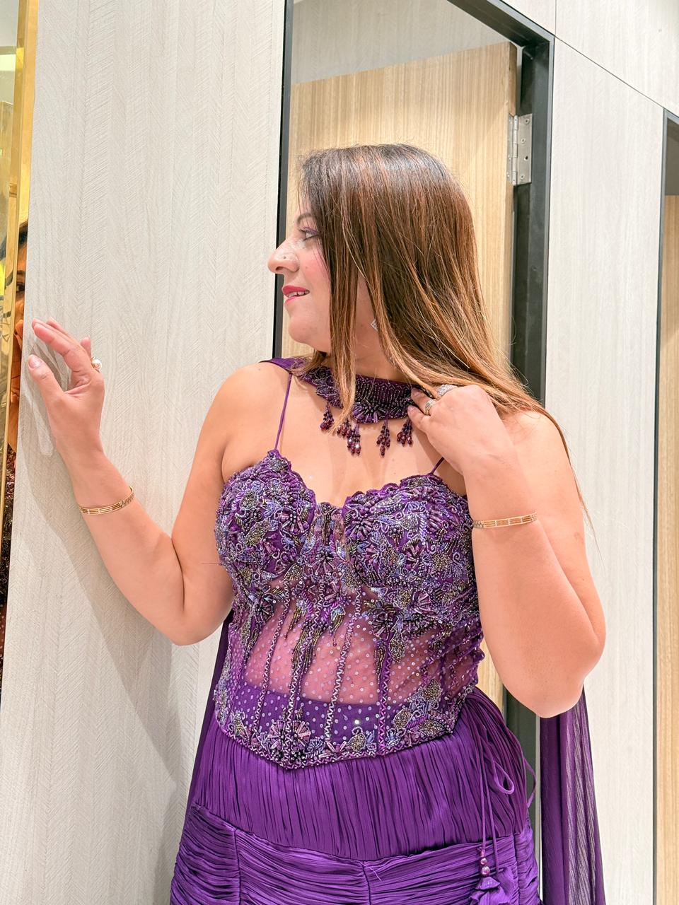 Partywear Stylish Indo Western Dress