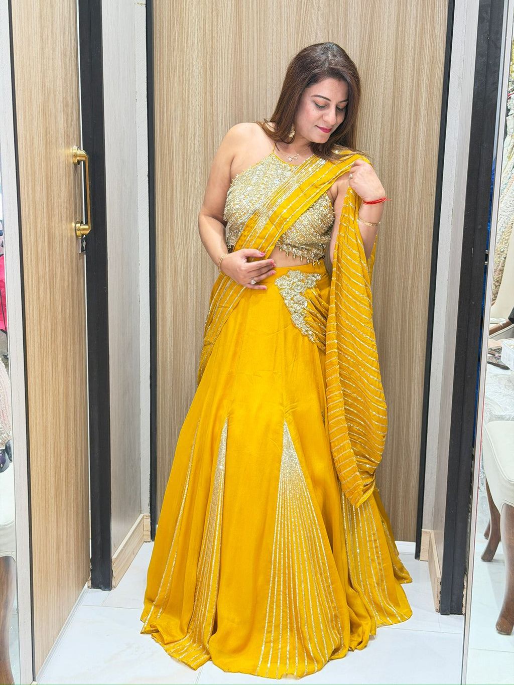 Unique Draping Style Lehenga | Increase Fashion
