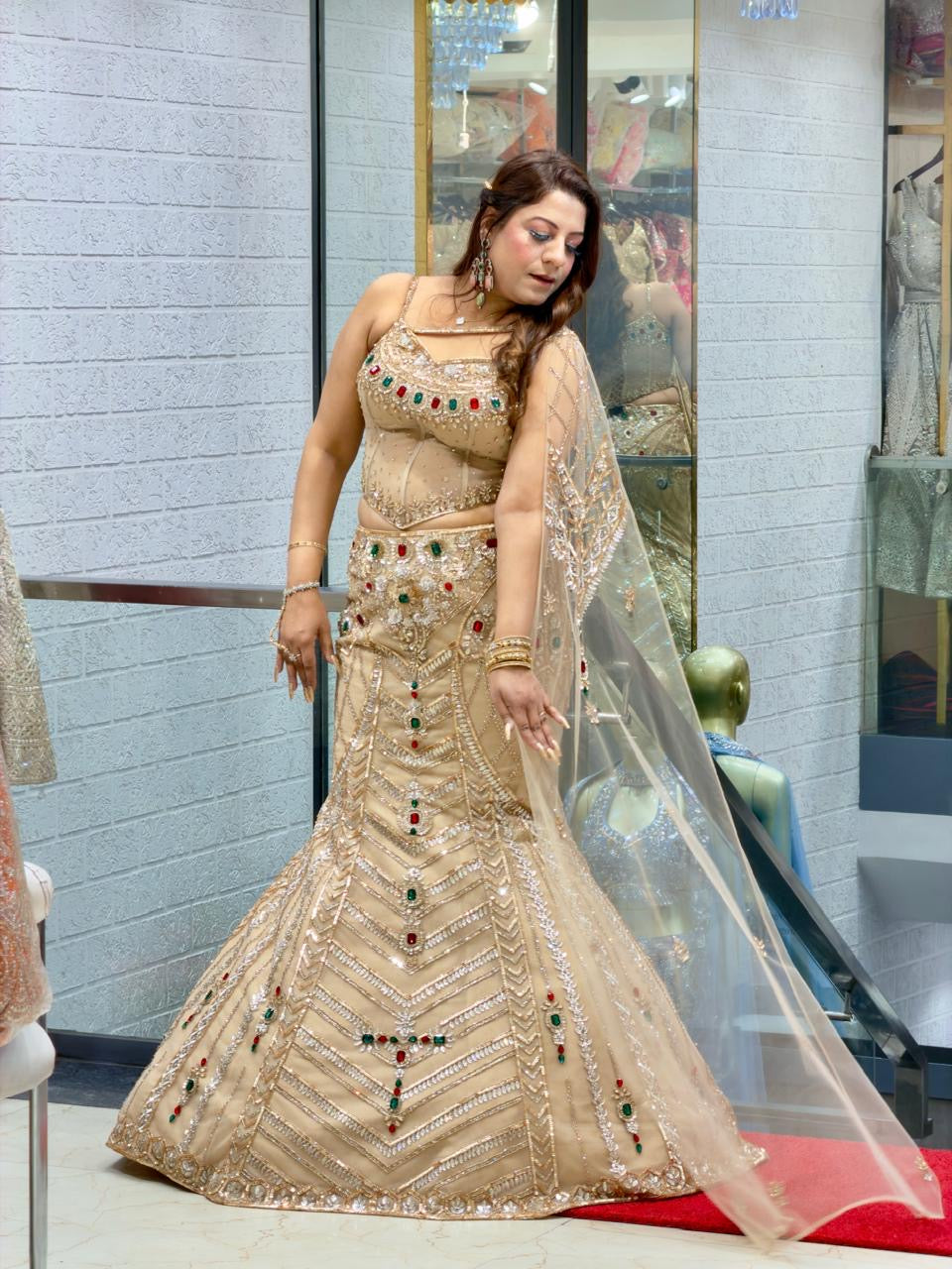 Fish Cut Designer lehenga for Women | Increase Fashion