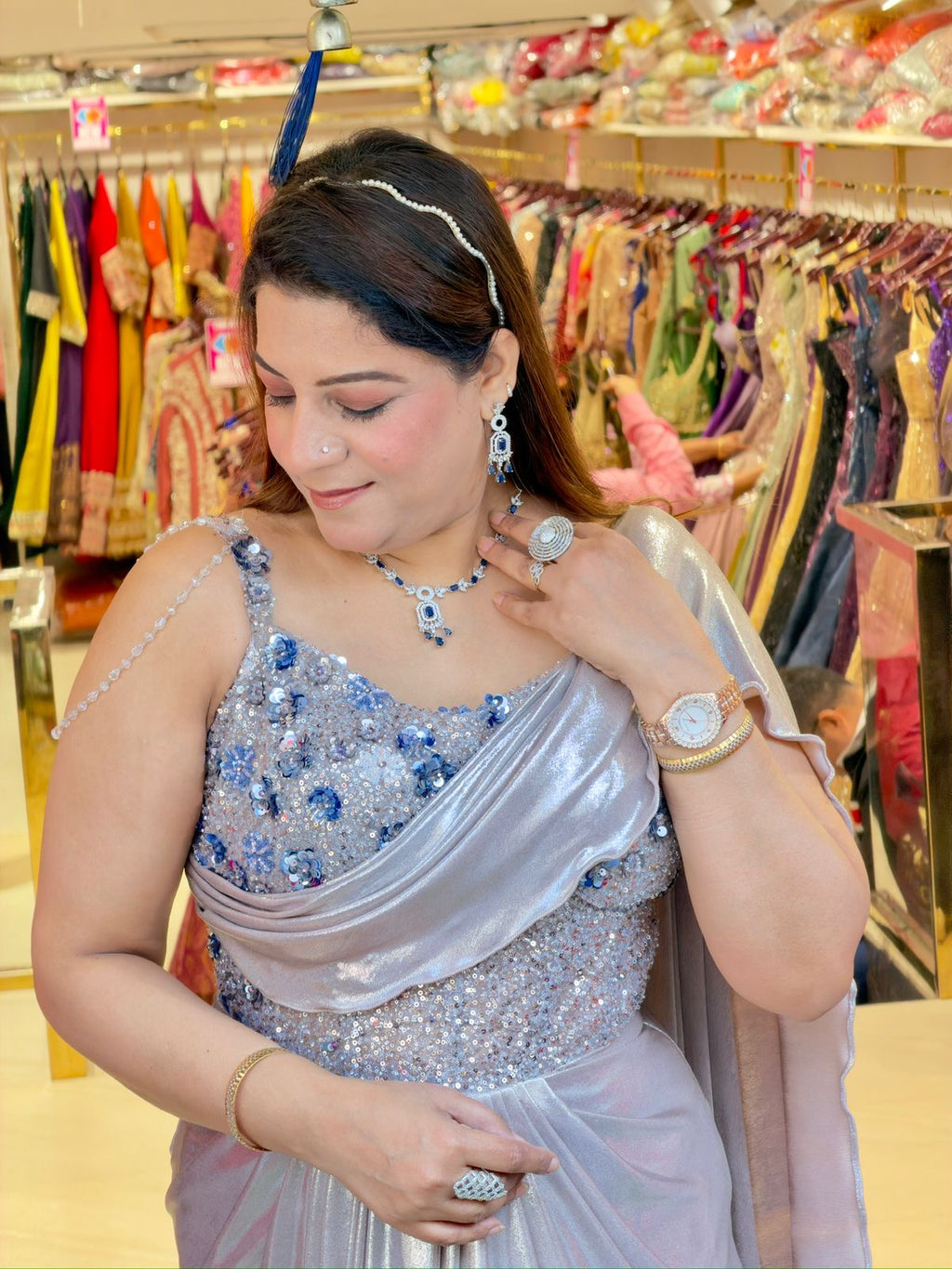 Latest Drape Gown like Saree | Increase Fashion