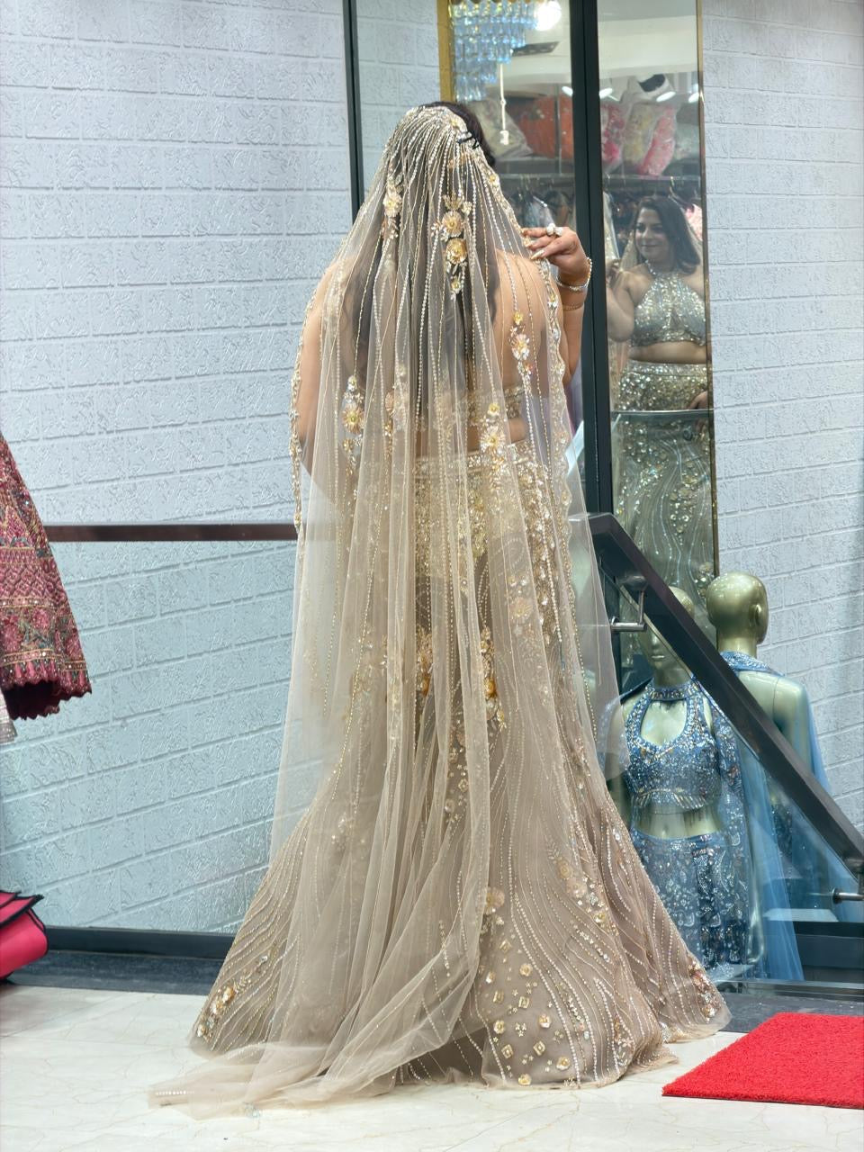 Modern Bride Style Outfit: Stunning Bridal & engagement Lehenga