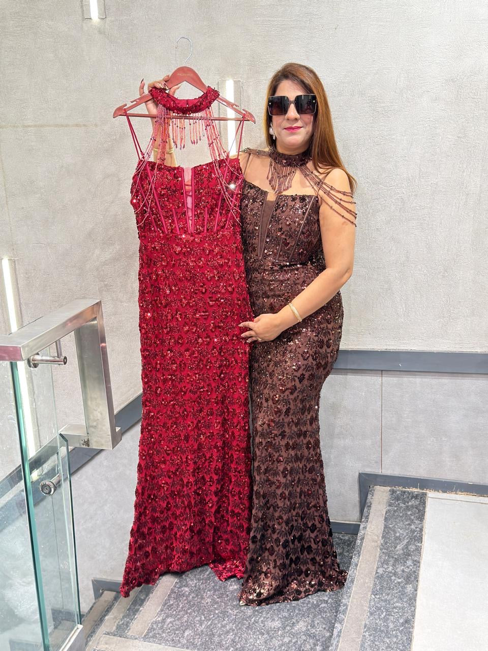 Full Sequence Gown