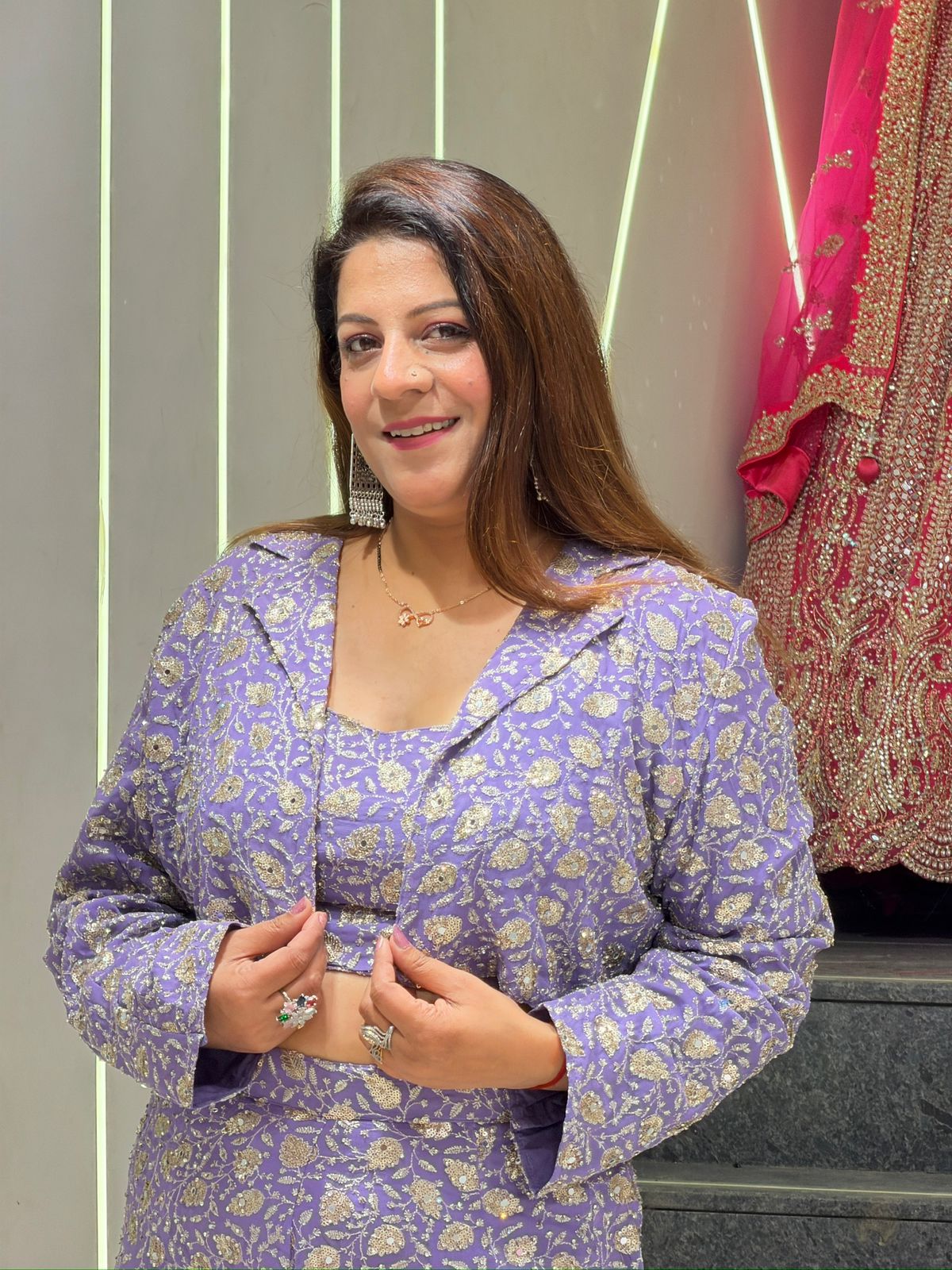 Crop top & Bottom with jacket