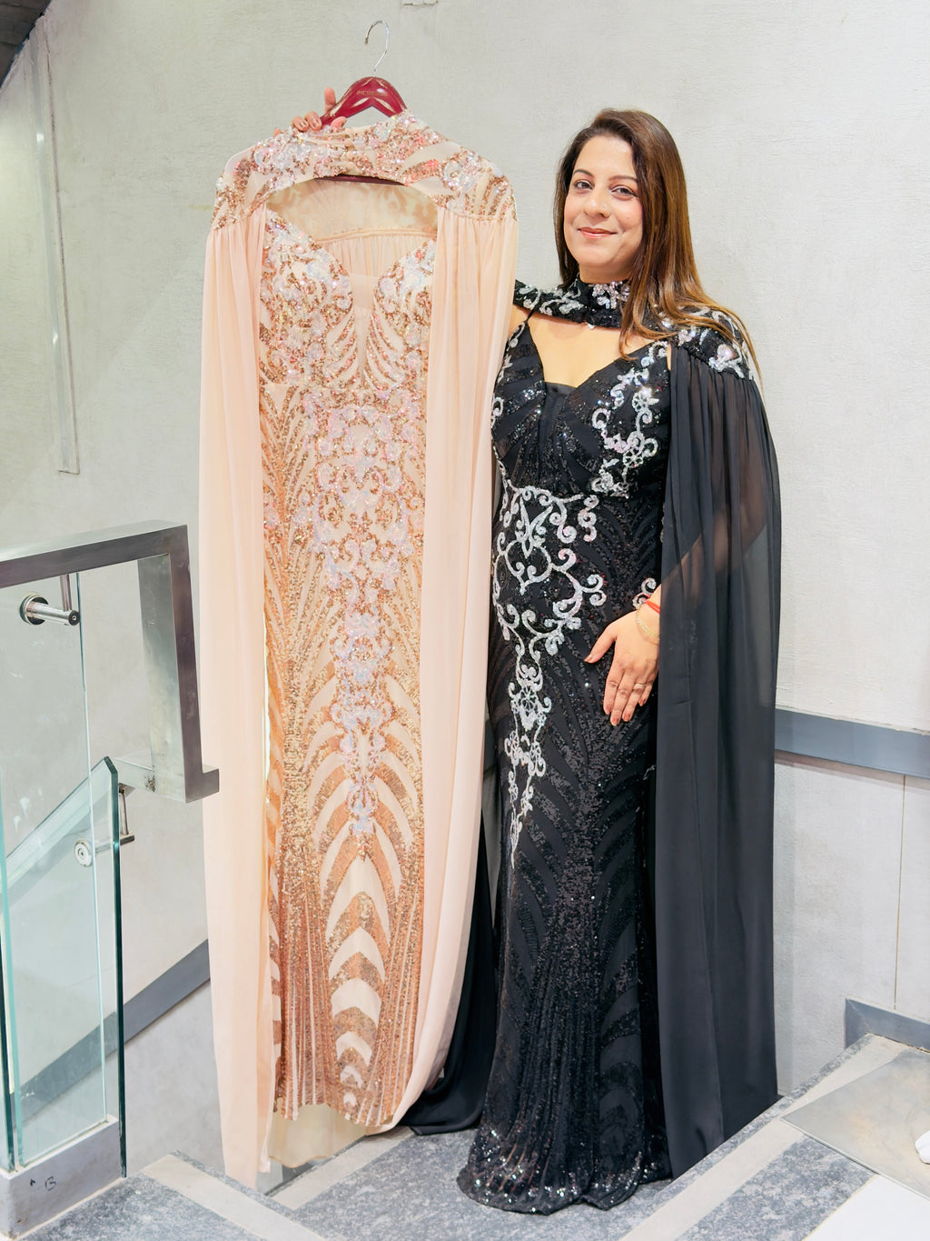 Long sequence  Evening Dress – Elegant Wedding Wear | Increase Fashion