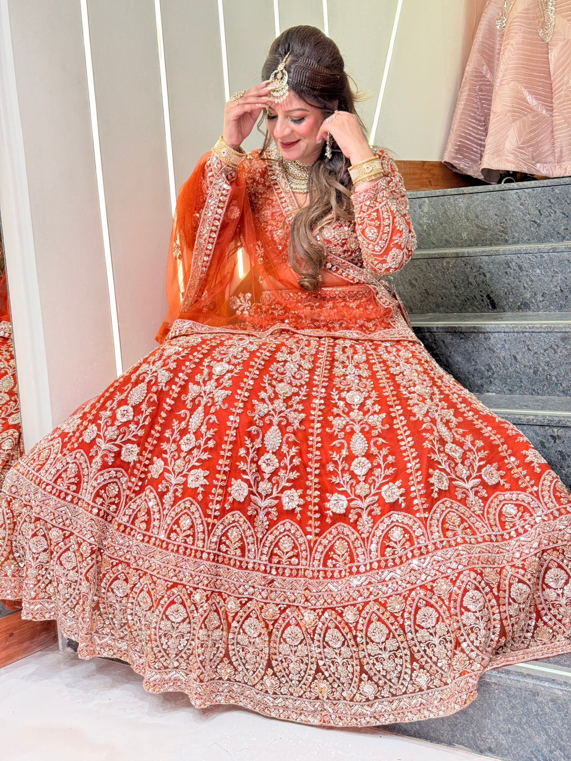Bridal Designer Embroidered Lehenga Choli with Dupatta