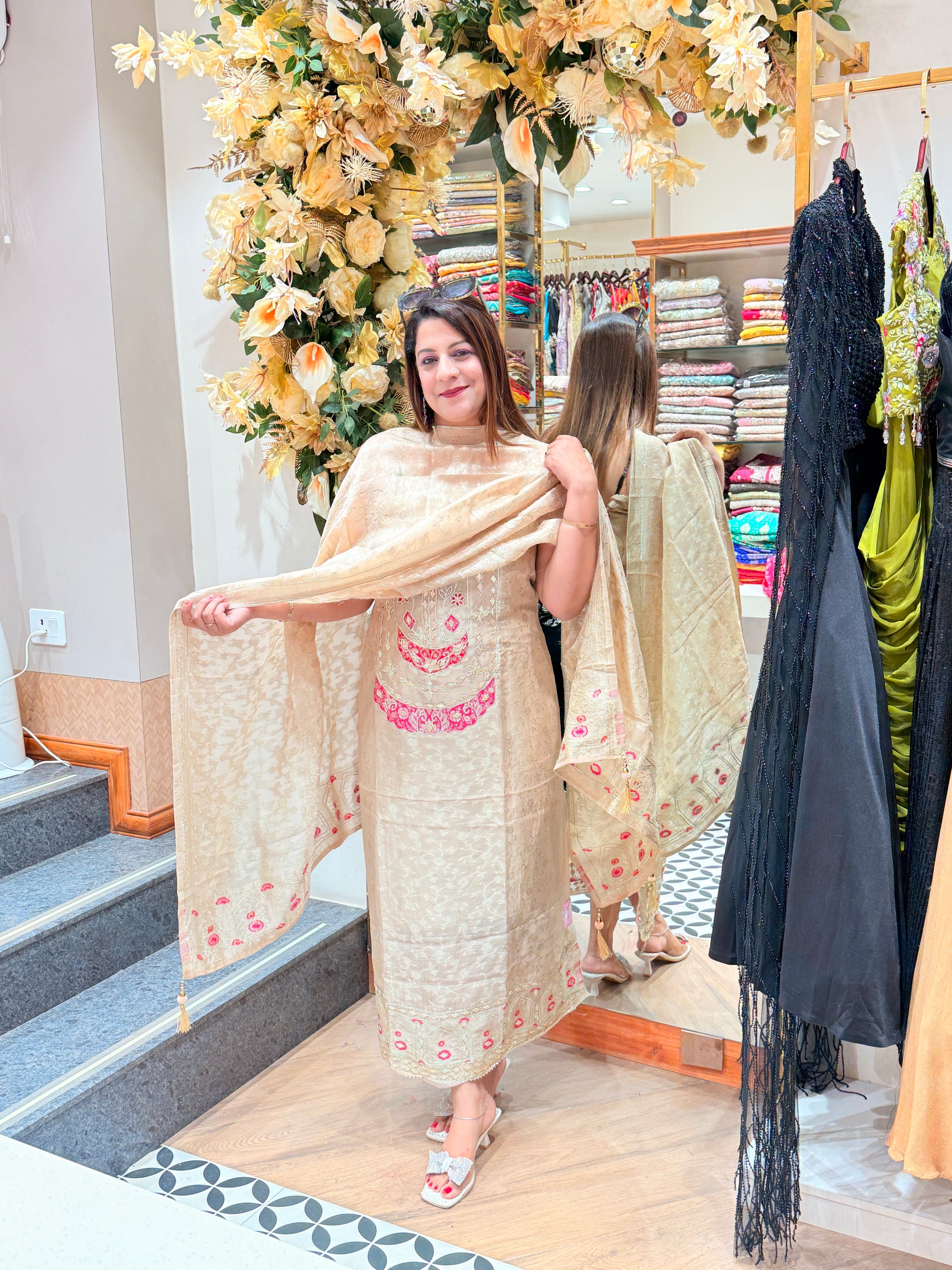 Stunning Beautiful Suit with Dupatta