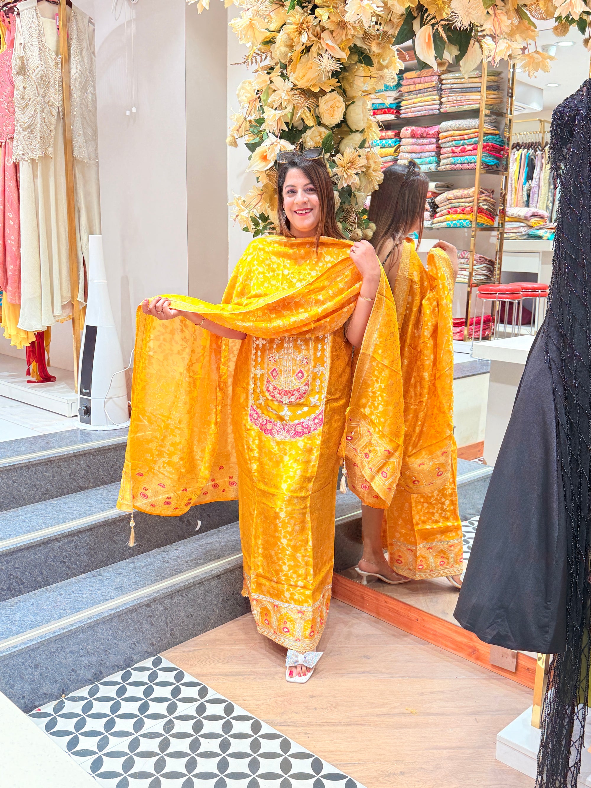 Stunning Beautiful Suit with Dupatta