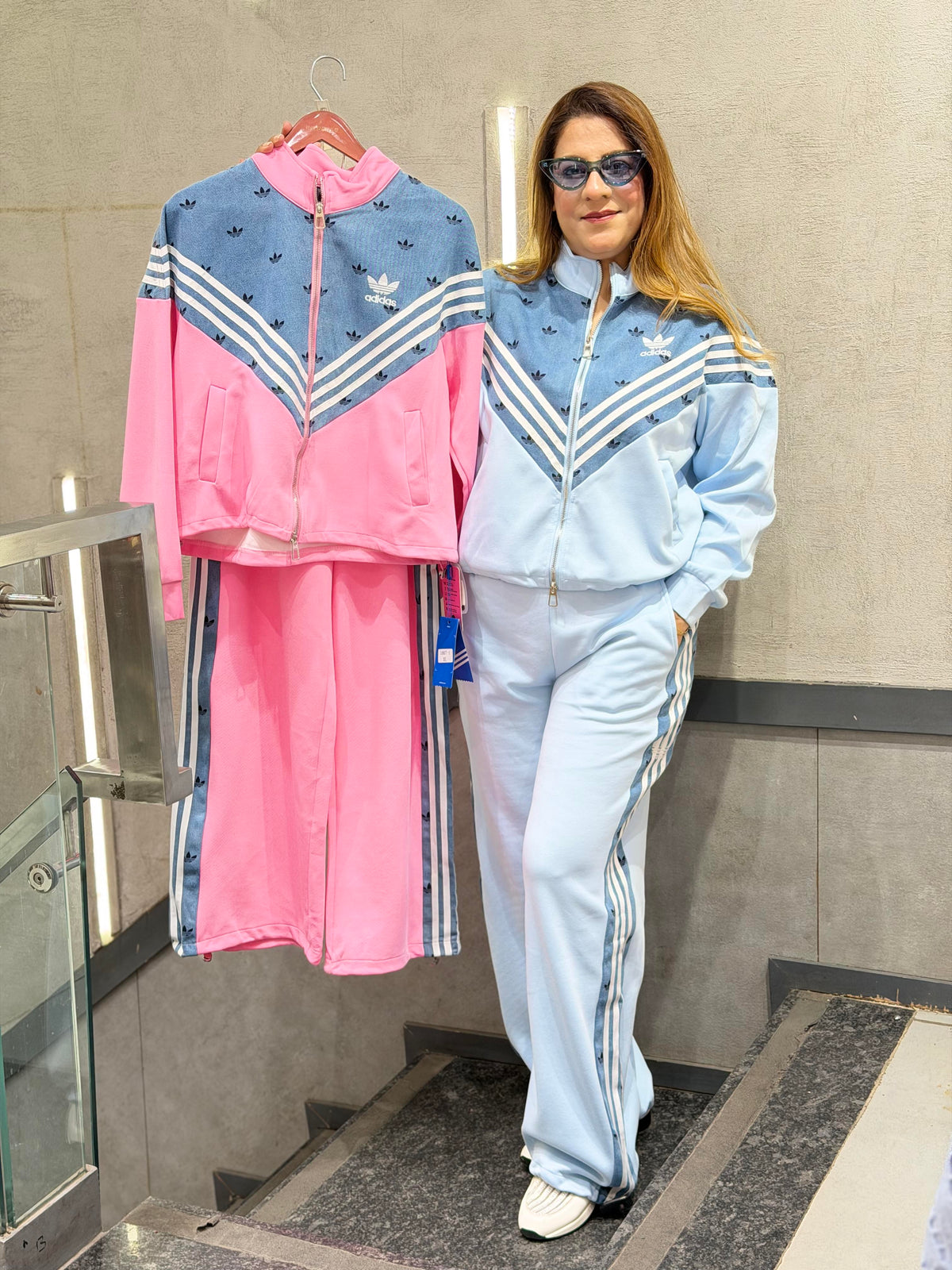 Retro Chevron Monogram Tracksuit Set From Increase Fashion
