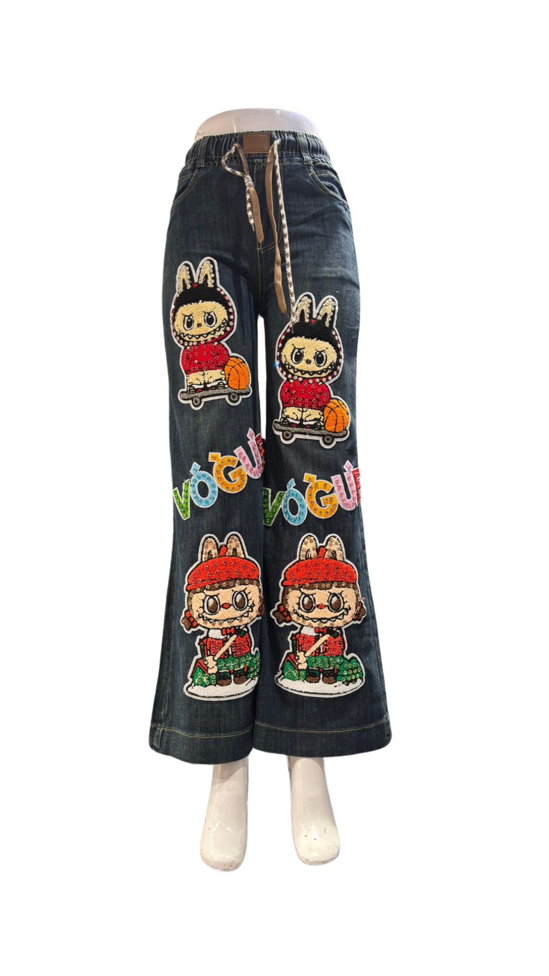 Funky Labubu Denim Pants